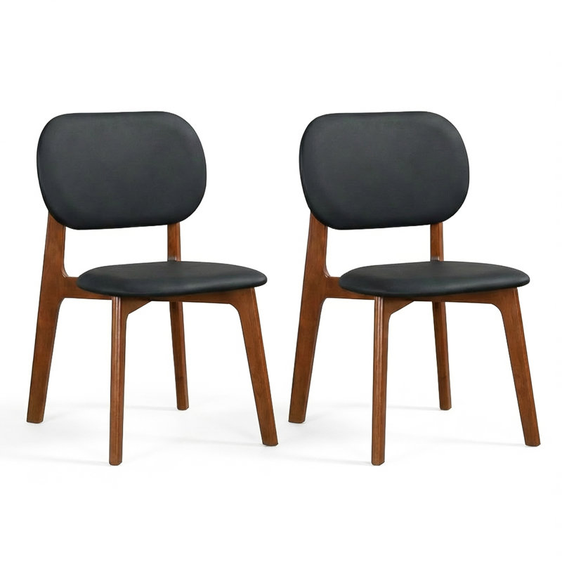 Chaises de salle à manger Boaz, Noir