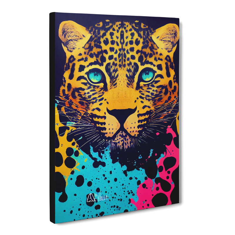 Leopard Splatter Vol.1 - Wrapped Canvas, 50cm H x 35cm W x 3cm D
