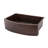 33" Hammered Copper Kitchen Rounded Apron Single Basin Sink with Matching Drain and Accessories