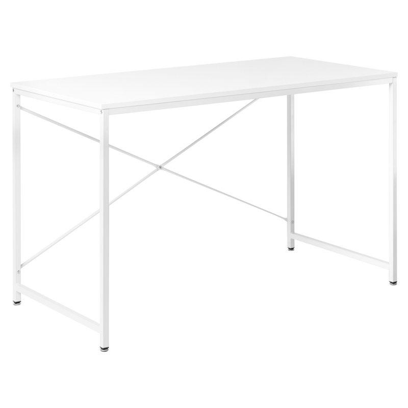 Metal Base Writing Desk, Black, Black