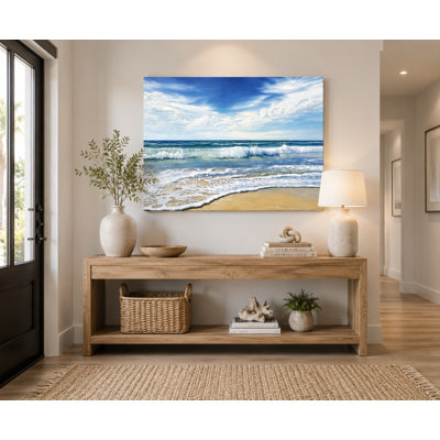 Rolling Tides - Coastal Ocean Waves Wrapped Canvas