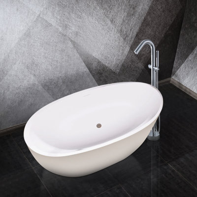 67.31'' x 29.5'' Freestanding Soaking Acrylic Bathtub -  Topcraft, DBBT12