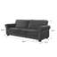 Reva 218.9Cm Rolled Arms Sofa-808240626