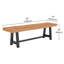 Seegmiller Iron Outdoor Bench