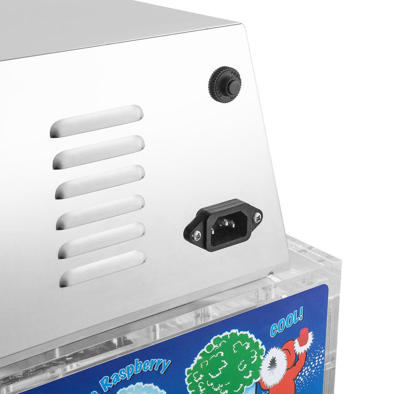 Snow Cone Machine - Acrylic Crushed Ice Maker Grinds Up to 500lbs of Ice for Events and Parties