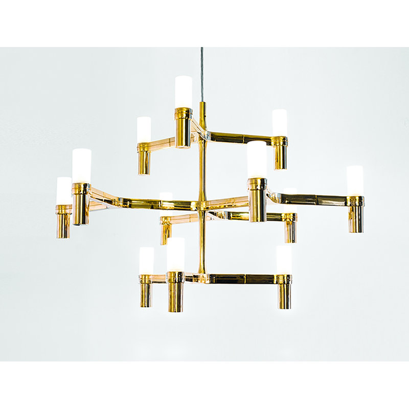 Crown Minor 12-Light Candle-Style Chandelier, White, Yes