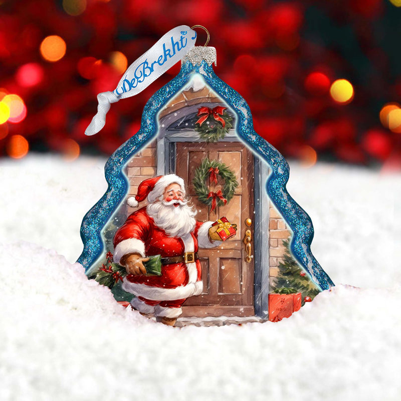 4'' Glass Hanging Figurine Ornament