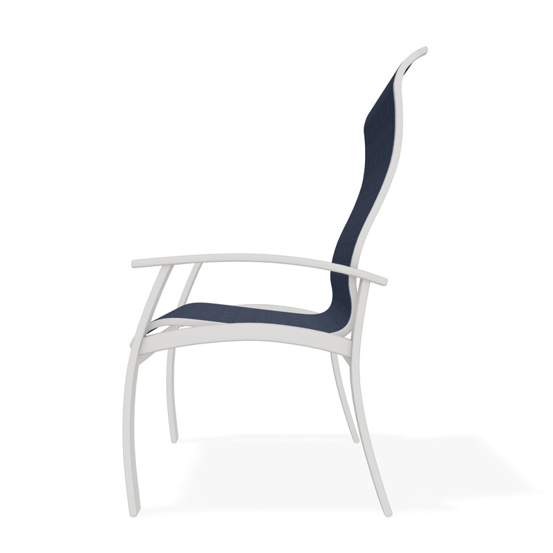 Belle Isle Outdoor Dining Armchair, Mavi, Snow