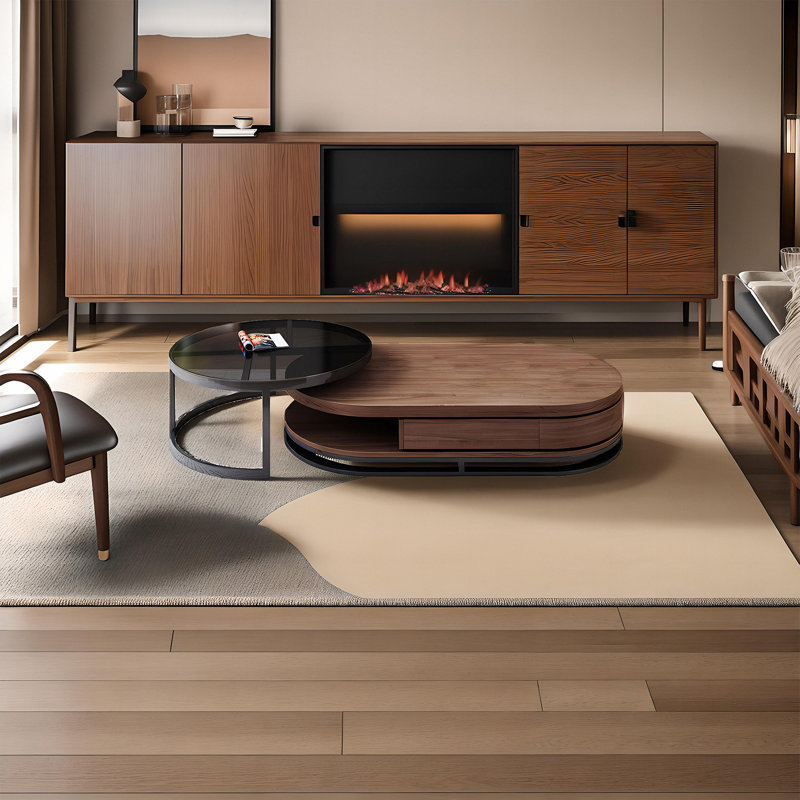 Tyani Pedestal Coffee Table with Storage