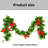 90'' in. Faux Garland