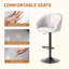 Swivel Upholstered Adjustable Height Bar Stool-951890592