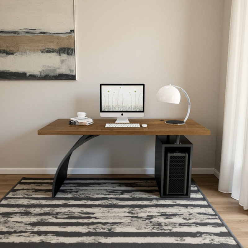 Pinkney Writing Desk, 29.53" H x 70.87" W x 31.5" D