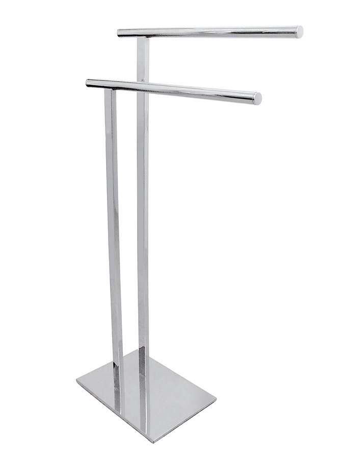 Kingston Brass Edenscape Freestanding Dual Towel Rack, Chrome