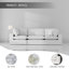 Canapé modulaire rembourré 3 pièces Jossa-1663001306