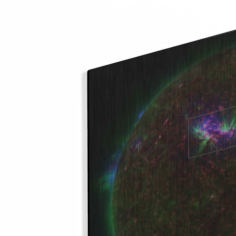 Art mural en métal luxueux «Sdo Spots Extra Energy In The Sun's Corona 2» par NASA, 24 po x 24 po, H 24 po x l 24 po