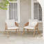 Chaise de patio avec coussins (ensemble de 2)-105931219