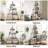 4-Tier Ladder Bookshelf, A-Frame Sailboat Style Bookcase, Freestanding Open Display Shelf for Living Room or Office-432163976