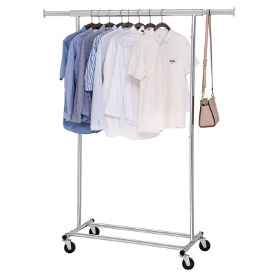 Maxine Metal Adjustable Rolling Clothing Rack