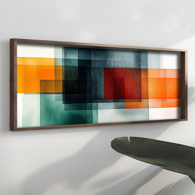 Élégante peinture décorative en panneau de fibres à densité moyenne, 15,7 x 47,2 x 0,1 pouces | 100% panneau de fibres à densité moyenne avec épaisseur de 3 mm, cadre 100% bois de pin | Œuvre d'art imprimé UV pour la décoration intérieure, le salon, le bureau, l'esthétique moderne