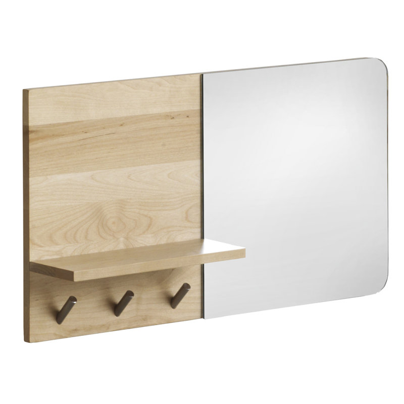 Antini Wood Flat Wall Mirror