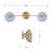 Pedretti Bronze 2-Light Indoor Sconce