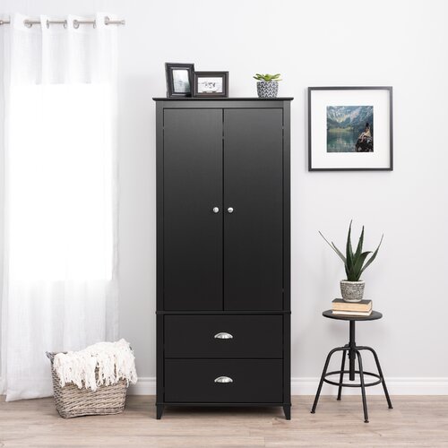 Breakwater Bay Wunder Solid + Manufactured Wood Armoire & Reviews | Wayfair