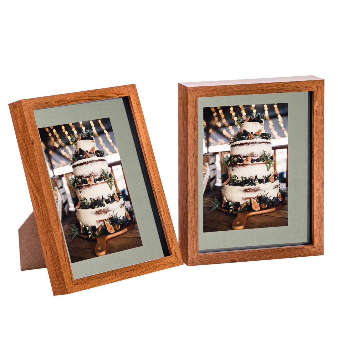 Nicola Spring - 3D Box Photo Frames - 5 x 7" with 4 x 6" Mount