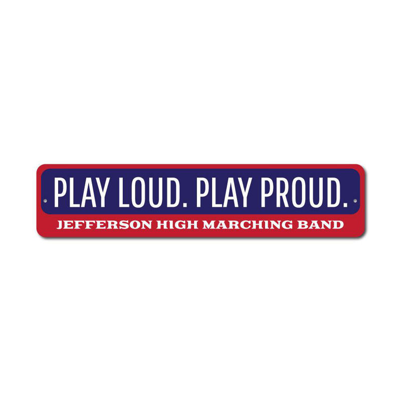 Plaque en aluminium Play Play, H 6 po x l 24 po x P 0,063 po