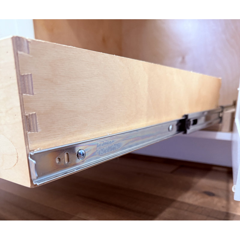 Tiroir à queue d'aronde pré-assemblé 4 po avec ensemble de luxe (profondeur de 18 po), H 5 po x l 14,5 po x P 22 po, 22"