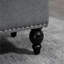 Banc combinant le salon et le tissu en polyester gris avec rangement et gris doux