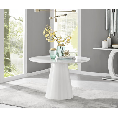 Tierra Statement Pedestal Round Dining Table - Luxury Modern Design