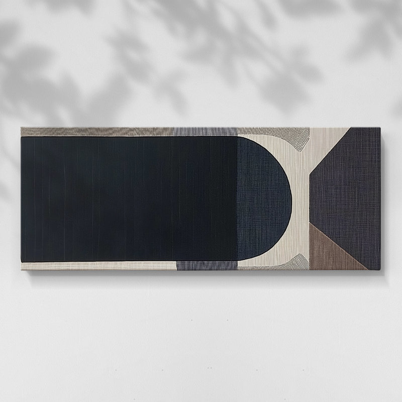 Abstract Series 7 #XCIV-Wide Gallery Wrapped Canvas, 12" H x 30" W