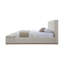 Lit rembourré Modern EK avec rangement en tissu beige