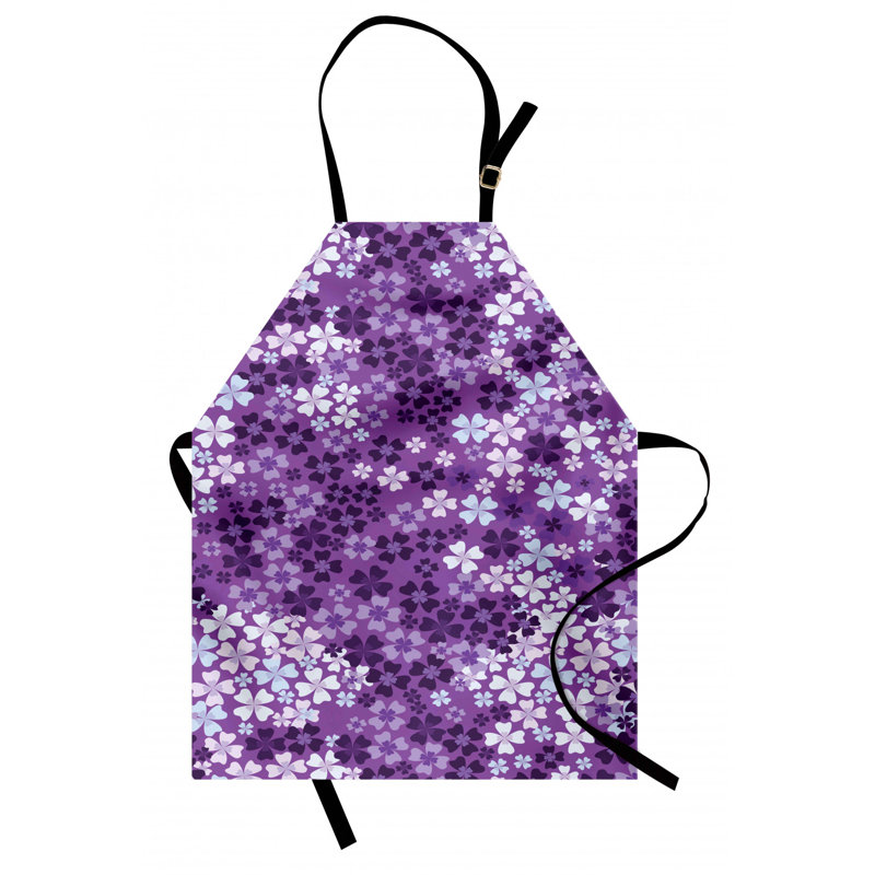 Tablier à fleurs lilas
