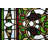25"W X 25"H Floral Stained Glass Window