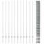 vidaXL Fence with Post Segment Outdoor Barrier Garden Terrace Divider Boundary