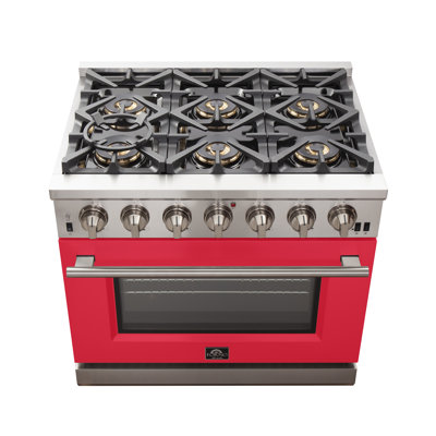 Capriasca 36" 5.32 cu. ft. Freestanding Gas Convection Oven