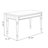 Retro Beige Rectangular Solid Wood Dining Table-1449092124