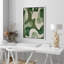 Abstrait, impression sur toile encadrée de chambre à coucher encadrée vert clair et vert foncé-109881641-109881640