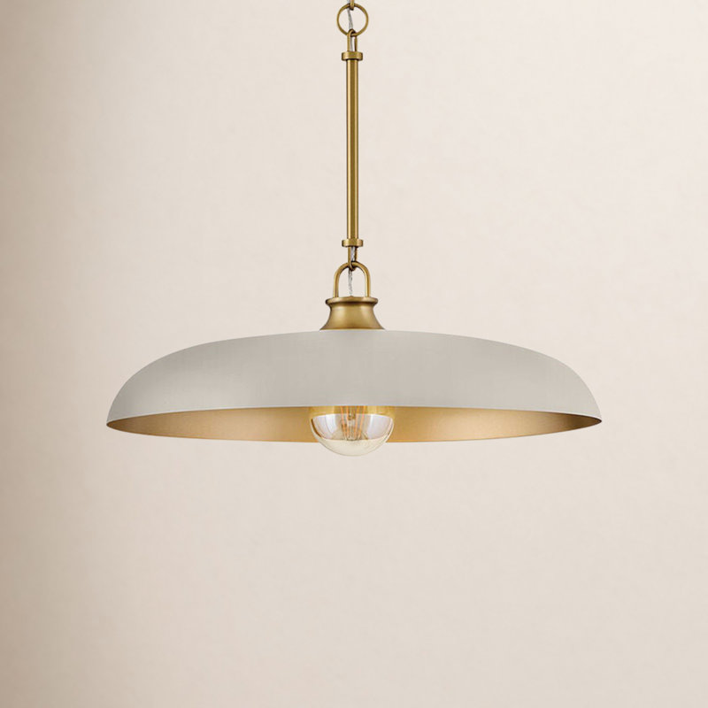 Sadie 1 - Light Steel Chandelier, 6.25" H x 18" W x 18" D, Light Taupe