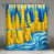 Bleu foncé / jaune clair
