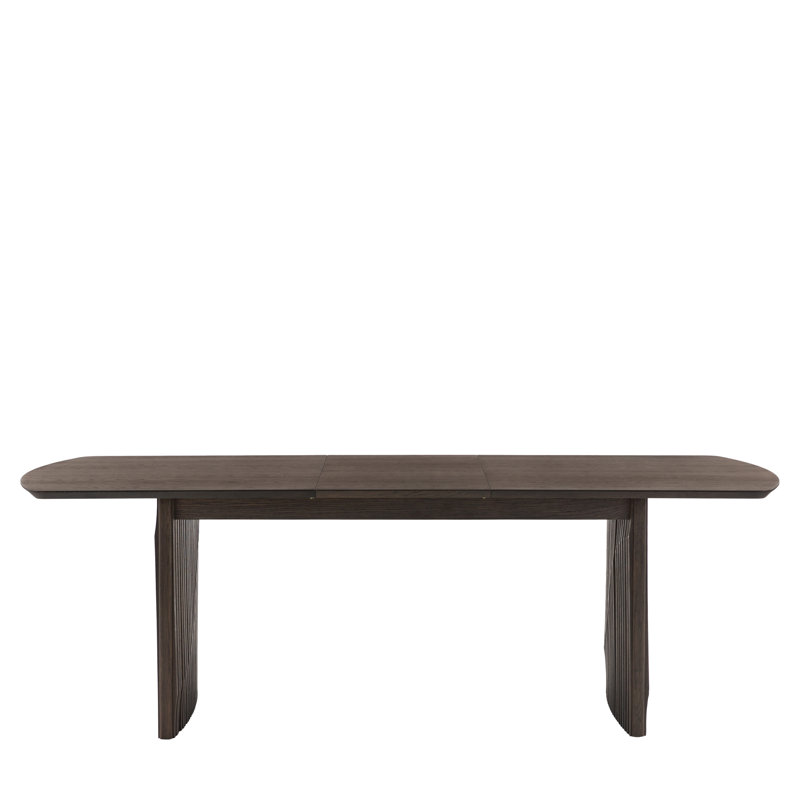 Extendable Oak Solid Wood Base Dining Table
