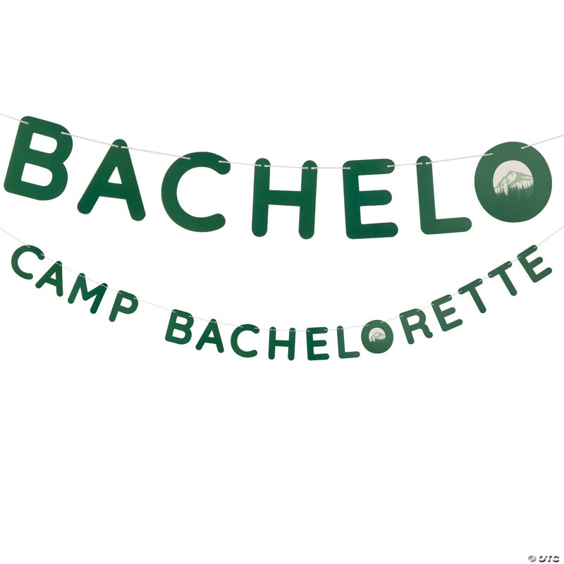 Guirlande suspendue 7 pi x 4 3/4 po Forest Green Camp Bachelorette