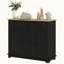 Buffet patiné avec plateau en bois-545627234