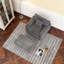 Fauteuil inclinable surdimensionné de 57,48 po avec repose-pieds mobile