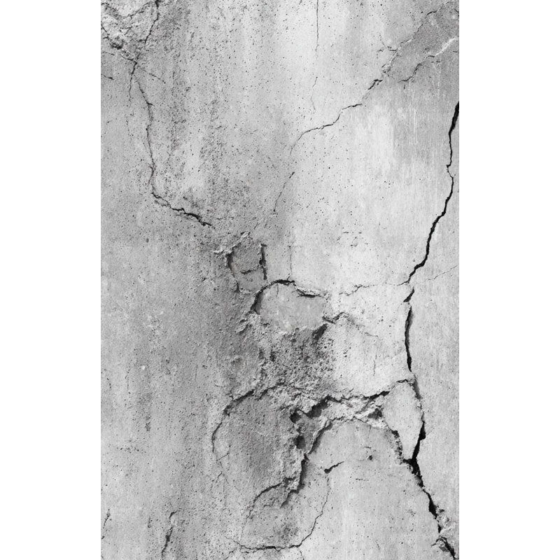 Concrete Texture Wallpaper Cracks Industrial Wall Mural