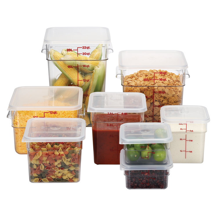 Cambro Camwear® CamSquares® Square Plastic Food Storage Container