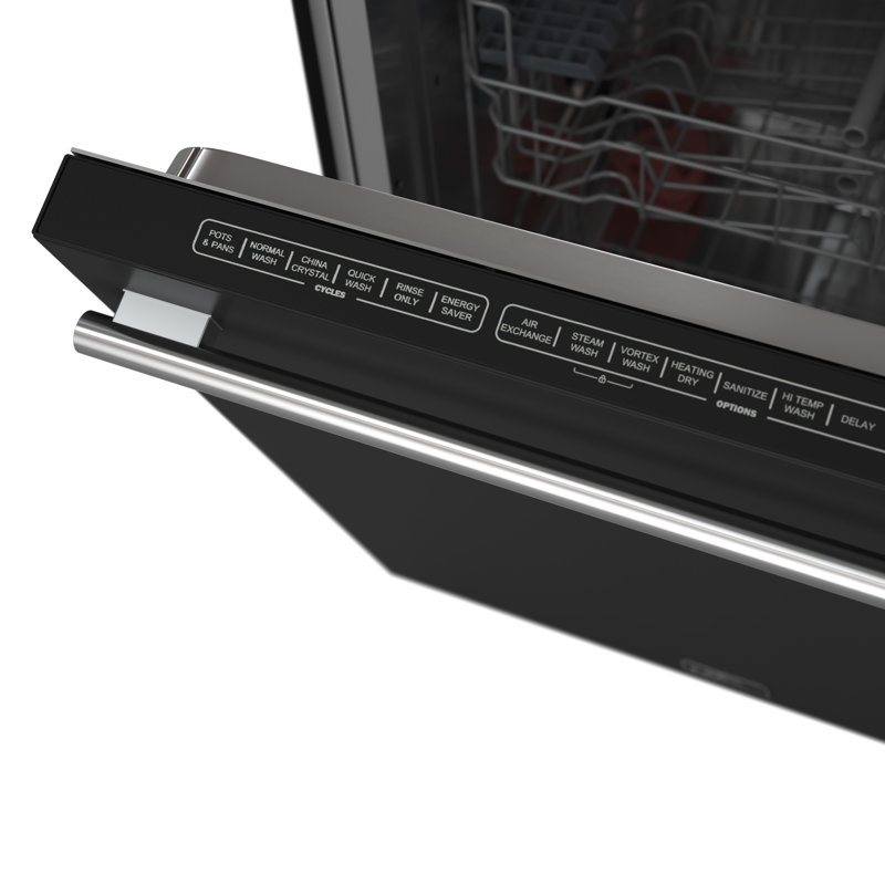 Lave-vaisselle Forno Espresso Pozzo 24 po à cuve haute encastrable noir ou blanc, 49 dBA, Noir