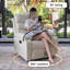 Fauteuil inclinable moderne en similicuir-1912611699
