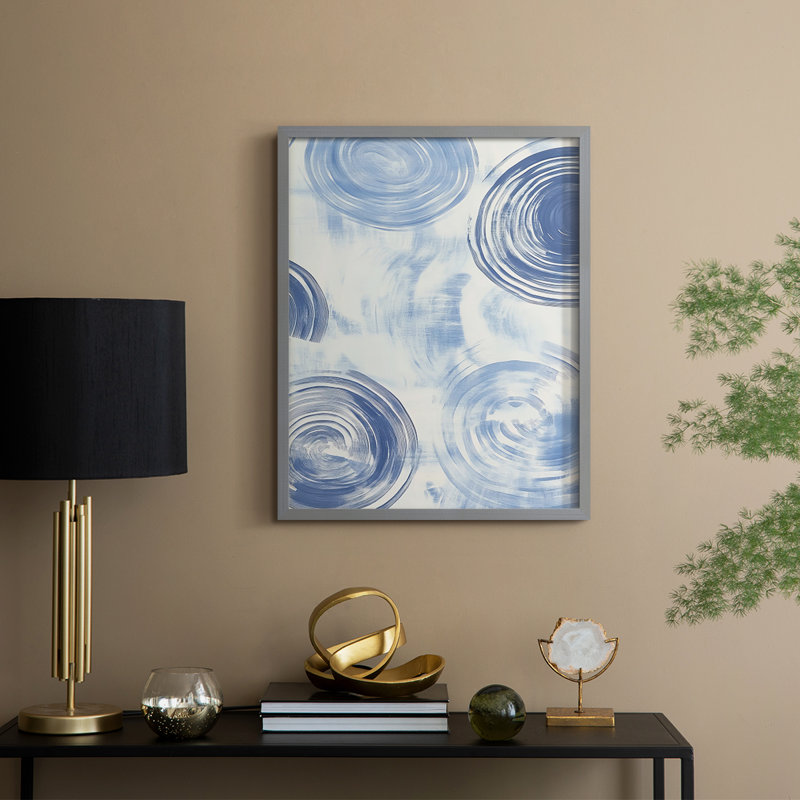 «Abstract Abstract», reproduction encadrée - prêt à accrocher, Gris, H 20 po x l 16 po